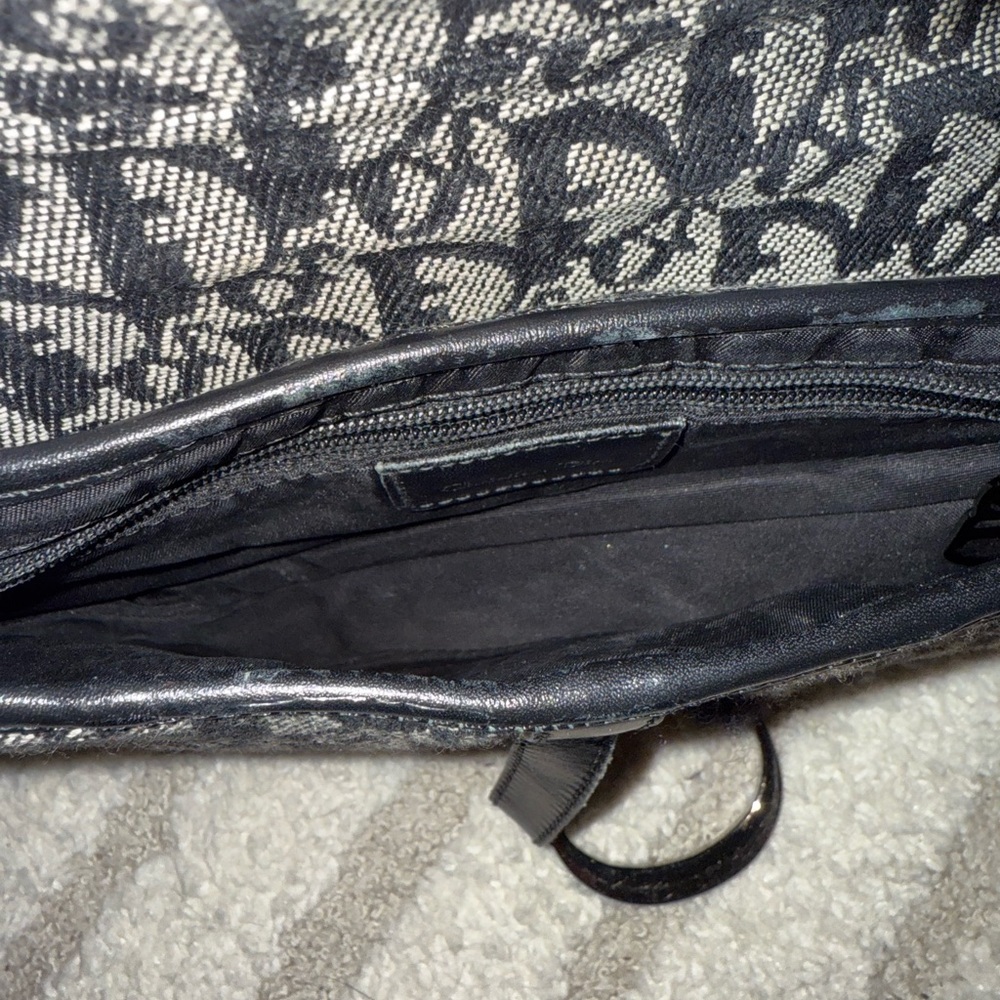 Dior Black and Gray Saddle Bag - Picture 6 of 7